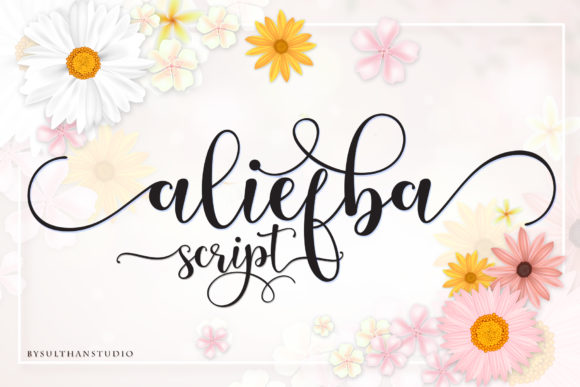 Aliefba: A Handwritten Font for Elegant Modern Design