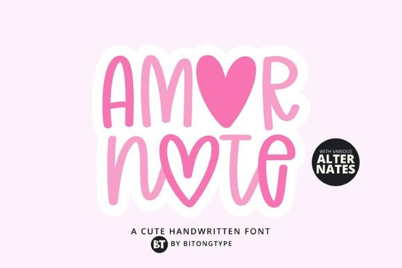 Amor Note: The Handwritten Font for Authentic Designs