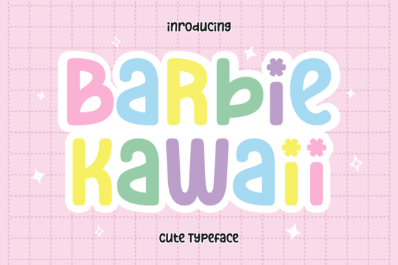 Barbie Kawaii: A Playful Display Font for Creative Projects