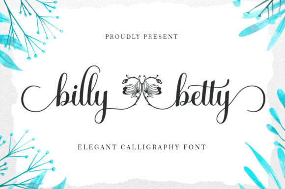 Billy Betty: A Creative Calligraphy Font with Heart