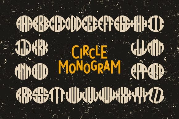 Circle Monogram: Crafting Visual Identity with Distinctive Lettering