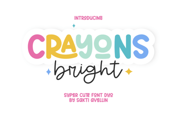 Crayons Bright: A Font Pairing Full of Whimsy and Color