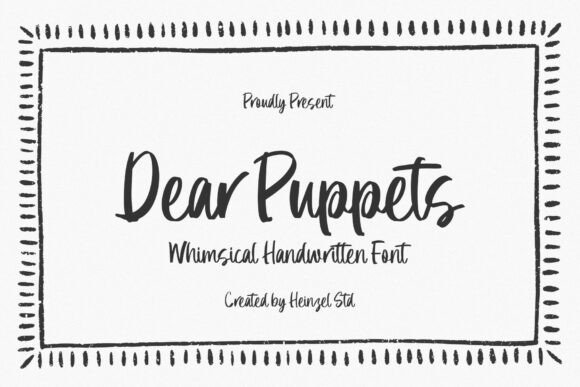 Dear Puppets: A Playful Handwritten Font with Charm