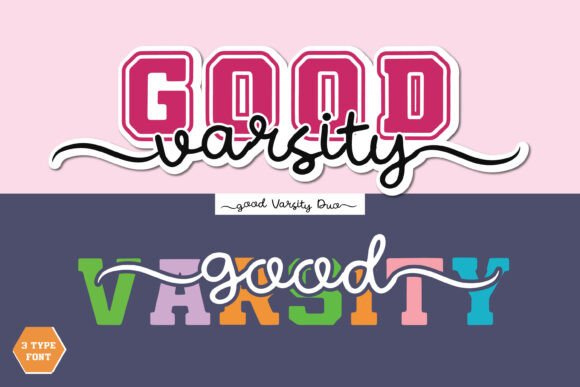 Good Varsity Duo: A Modern Collegiate Font Pairing
