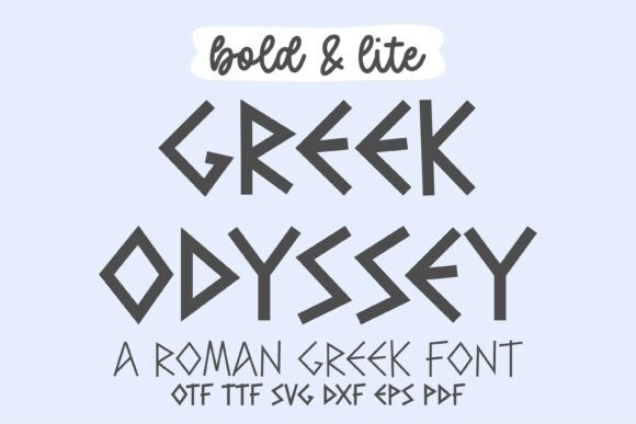 Greek Odyssey: A Typeface for Timeless Brand Identity