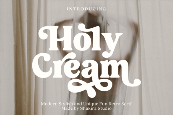 Holy Cream: Captivating Retro Typography for Modern Designs