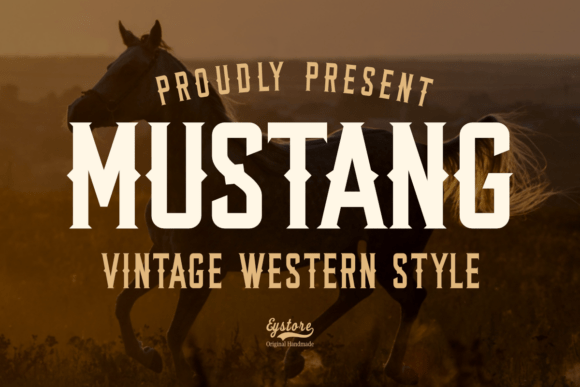 Mustang: The Vintage Western Display Font with Grit