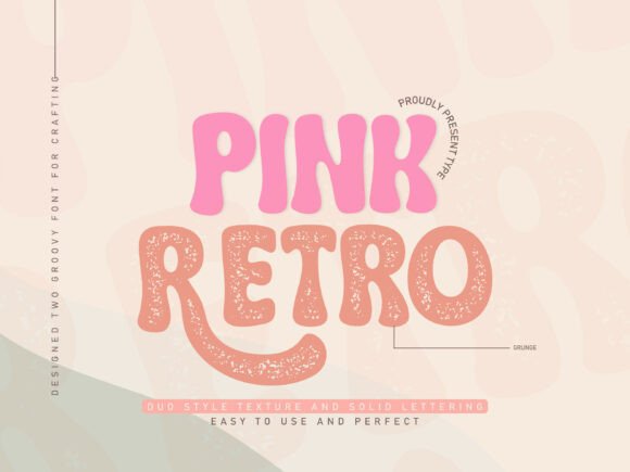 Pink Retro: A Groovy Font for Modern Creative Projects