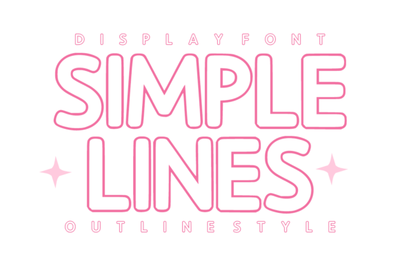 Simple Lines: The Minimalist Outline Font for Modern Design