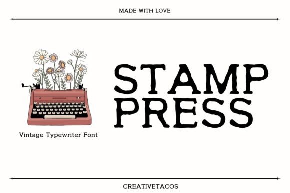 Stamp Press: The Vintage Typewriter Font for Authentic Design