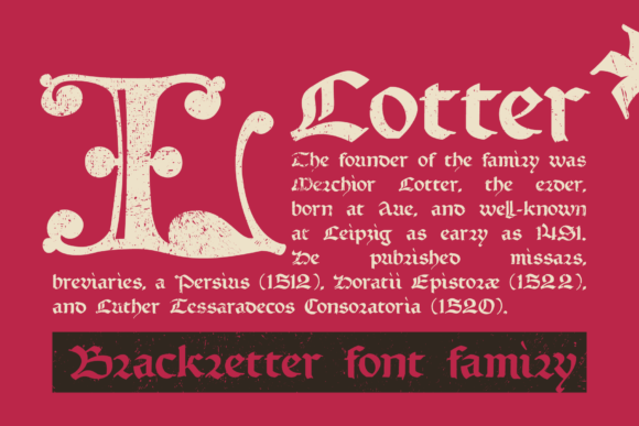 Unlocking Medieval Charm: The Lotter Typeface for Modern Design